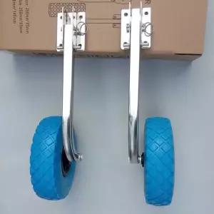 고무보트 바퀴 앞딩기 보트 카누 딩기돌이 페달