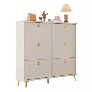 좁은 현관 신발장 얇은 원룸 정리대 현관신발장 우드