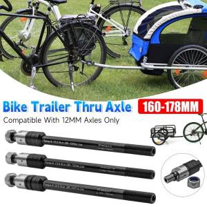 자전거 트레일러 조정 가능 길이 스루 액슬 카고 워셔 포함 퀵 릴리스 히치 부품