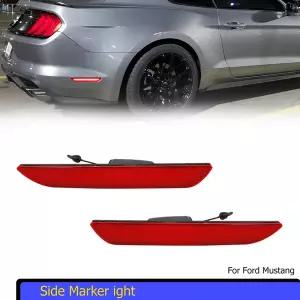 화물차차폭등 사이드등 포드 머스탱 - 용 빨간색/흰색 LED 자동차 후면 범퍼 사이드 마커 표시 등 주차/운