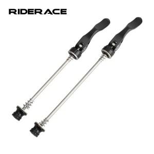 RIDERACE 자전거 허브 QR 퀵 릴리스 꼬치 레버 알루미늄 합금 전면 100mm 후면 135mm 림 산악 액슬 휠