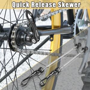 XAutohaux 2pcs 자전거 퀵 릴리스 레버 클램프 프론트 리어 꼬치 휠 허브 시트 포스트 For Mountain Road B