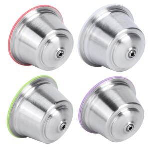 재사용 가능 리필 커피 캡슐 컵 돌체 토 메이커 가정용 머신 액세서리 스테인리스 스틸