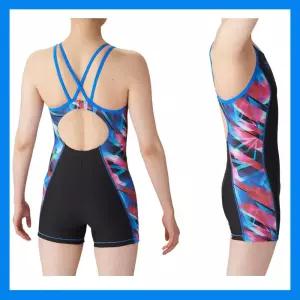 일본 수입 아레나 고급 수영복 샤인크리스탈 여성1부 더블스트랩 아쿠아로빅복BKBU 예쁜