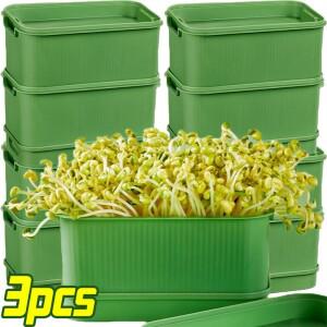 보육 트레이 절약 공간 씨앗 콩나물 새싹 심기 용기 녹색 성장 식물 온실 발아 키트