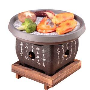 식 화로 화로대 1인 그릴 바베큐 꼬치 숯불