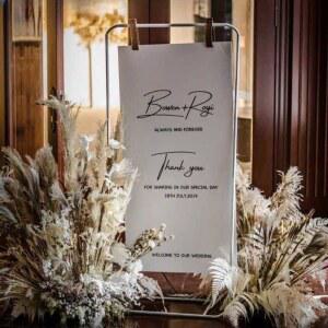 스탠드 배너 거치대 안내표지 게시판 폼보드 문구