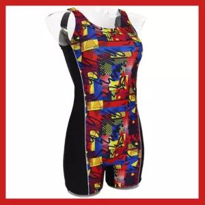 고급 브랜드 수영복 예쁜수영복 컬러풀드로잉 날씬패턴 아쿠아로빅복 1부수영복 원단최고