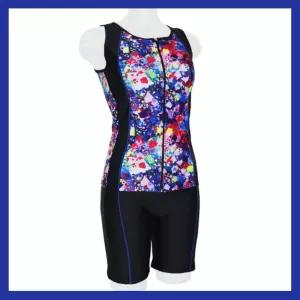 고급 브랜드 수영복 예쁜수영복 아쿠아로빅 엄마 수영복 투피스 레드블루 온천 스파 콘도여행