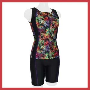 고급 브랜드 수영복 예쁜수영복 아쿠아로빅 엄마 수영복 투피스 대나무숲 온천 스파 화려한수영복