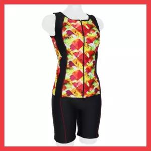 고급 브랜드 수영복 예쁜수영복 아쿠아로빅 엄마 수영복 투피스 라임오렌지 온천 스파 수중운동