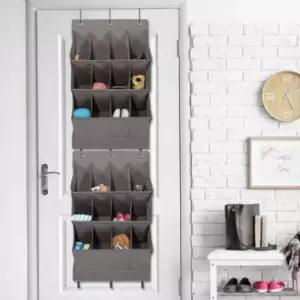 [생활] 벽걸이 수납 정리 틈새 포켓 12칸 칸막이 소품 그레이