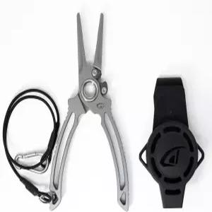 칼집이 있는 단코 티타늄 사이드 커터 낚시 플라이어 낚싯줄 소금물 안전 민물/소금물