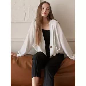 매장정품[브랜드명]AVANT-G Linen Overfit Basic Knit Cardigan - Ivorysu22-cd004102555