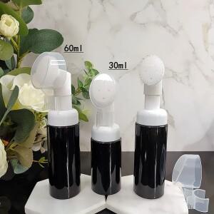 30ML 폼 병 실리콘 브러시 펌프 헤드 핑크 클렌징  포밍 전문 스킨 케어 디스펜스