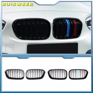 자동차 그릴망 튜닝 Ricoy 글로스 블랙 BMW 호환 F20 F21 120i 118i 116i 116d M135i M140i 해치백 스포츠