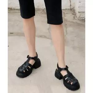 매장정품[브랜드명]JILL BY JILLSTUART 질바이질스튜어트 [테브] 블랙 플랫폼 피셔맨 샌들JLSO5F625BK10950