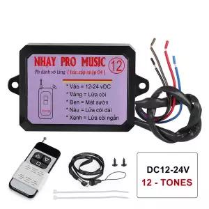 에어혼 화물차 크락션 뮤지컬 전자 컨트롤러 3 프로 스피커 사운드 컨트롤 유닛 리모컨 포함 12V-24V