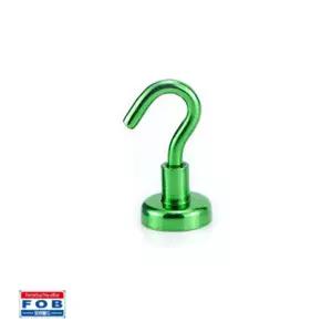 포비 칼라 고리자석 후크 네오디움 대형 초록 벌크형