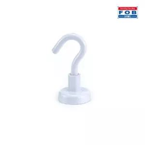 포비 칼라 고리자석 후크 네오디움 대형 흰색 벌크형