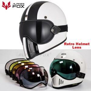 오토바이 헬멧 버블 바이저 레트로