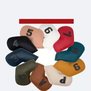 PU 아이언 헤드커버 세트 아이언커버 아이언헤드커버 가죽커버 레자커버 아이언보호