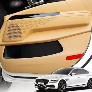 G80 호환 3세대 가죽 도어커버 스크래치방지 커버 자동차도어커버 자동차커버 차량커버 차량용품