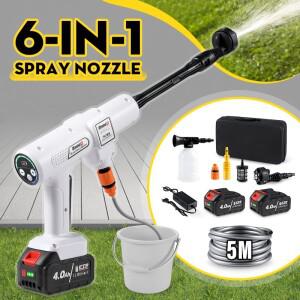 브러시리스 전기 고압 세척기 스프레이 클리너 물총 무선 세차 공장 관개 도구  18V 200Bar