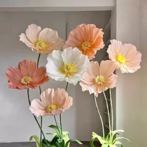 대형 자이언트 플라워 동백 꽃 배경 회사 화보 빅플라워 인테리어