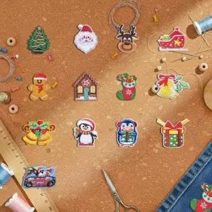 패브릭전용 열부착패치 크리스마스(C) 13개세트 G