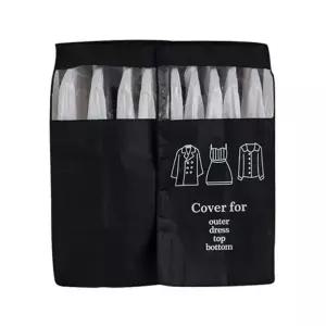 (색상 블랙-대형)블랙 옷장 행거커버 옷걸이커버 공간 절약형 커버형 행거_24518780