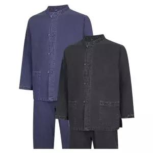 [하프클럽/]남성 천연염색 포 버튼 한복 세트 상의 SS-HBA-Q008