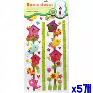 WL 어린이 입체 어린이 키재기 스티커 키측정 32x60cm X5개