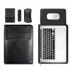 노트북 가죽 파우치 세트 15.6형 블랙 노트북슬리브