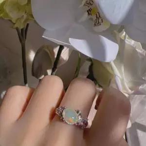 오팔 반지 빈티지 원석반지 탄생석 10월 반지