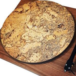 [미국배송] 타즈스튜디오 프리미엄 슬립 매트 - 비닐 LP 레코드 플레이어에서 더 나은 사운드 지원을 위한 코르크 턴테이블 장식용 특수 디자인 [3MM 두께] 오리지널 아트 디자인-M4- 스페셜