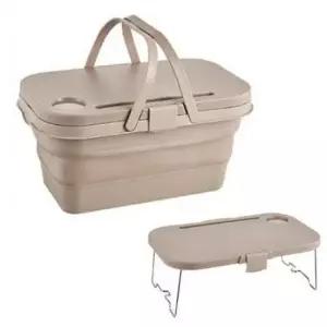 [생활] 캠핑 피크닉 폴딩 다용도 바구니 수납박스 테이블