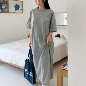 [하프클럽/]빅사이즈 602 올라이프반팔박스원피스 DBUT888