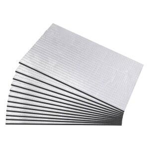 [미국배송] SUN WALKER 12 PCS 자동차 사운드 데드닝 매트 197 밀리 8.7 평방 피트 알루미늄 호일 데드너 열 차폐 후드 도어 바닥 천장용 단열 흡수 패드