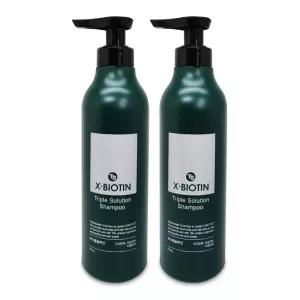 TS 엑스 비오틴 샴푸 500g 티에스 탈모케어 두피샴푸 2개