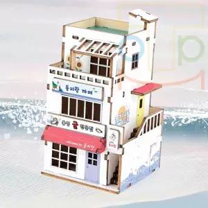 탑몰 DIY 미니 굴구이집/카페 우드조립키트