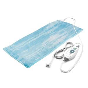 퓨어리치먼트 퓨어 릴 럭스 마이크로링크 전기 히팅 패드(12 u201Dx24 u201D), 6개의 인스타히트 설정, 초부드러운 세탁기 세척 가능, 자동 차단 - 일시적인 를 위한 (아쿠아 페인트 디자이너 인쇄물)