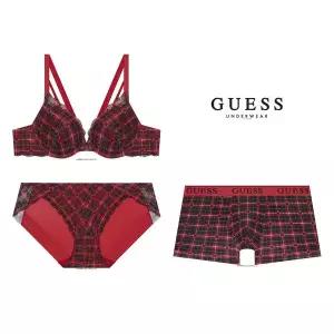 [게스언더웨어](신세계 사우스시티)홀리데이 하트체크 커플SET GDMGDW12