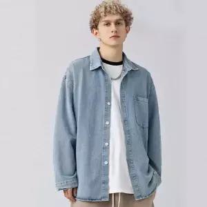 남자 데님셔츠 청남방 루즈핏 오버핏 간절기