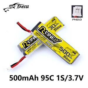 RC 헬리콥터 쿼드콥터 FPV 레이싱 드론 부품용 업그레이드 TATTU R-LINE 1.0 500mAh 1S 3.7V 95C 리포 배터