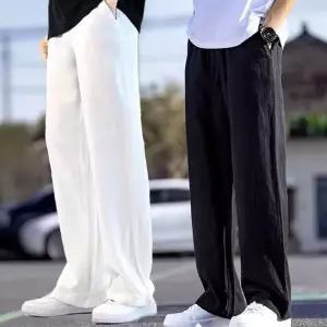 [골드스마일]남자 린넨 슬랙스 밴딩 팬츠 여름 높은