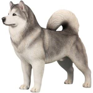 화이트 치와와 장식 인형 피규어 공예 소품 강아지 모형