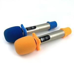 1세트 노래방 마이크 팝 필터 안티 롤링 링 보호 하단로드 슬리브 홀더 KTV 장치 용 실리콘