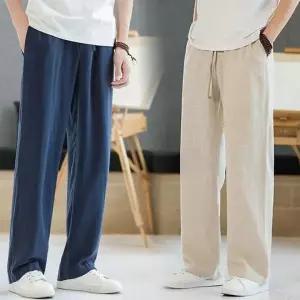 [골드스마일]남자 린넨 팬츠 쿨링 일자 여름 슬랙스