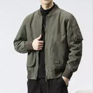 남자 항공 점퍼 레터링 자켓 바람막이 아우터